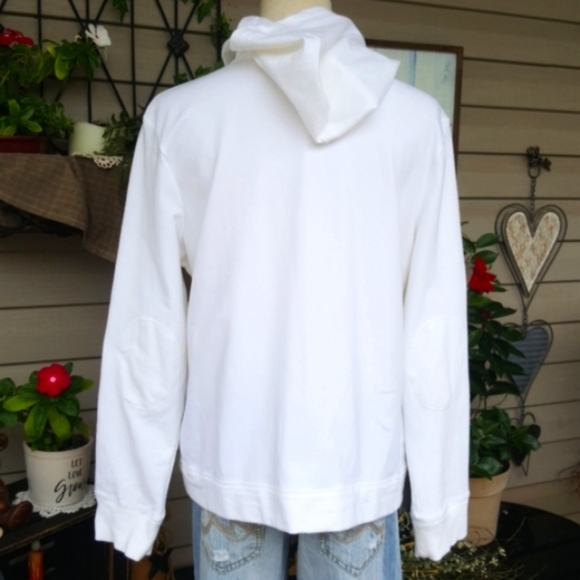 SONOMA ♡ White|Blue|Gray Embroidered|Embellished L|S Hoodie Jacket w/Pockets LP - Picture 12 of 16